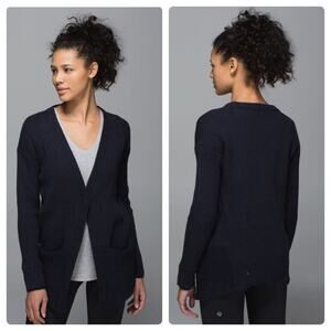 Lululemon Navy Cardigan Sweater